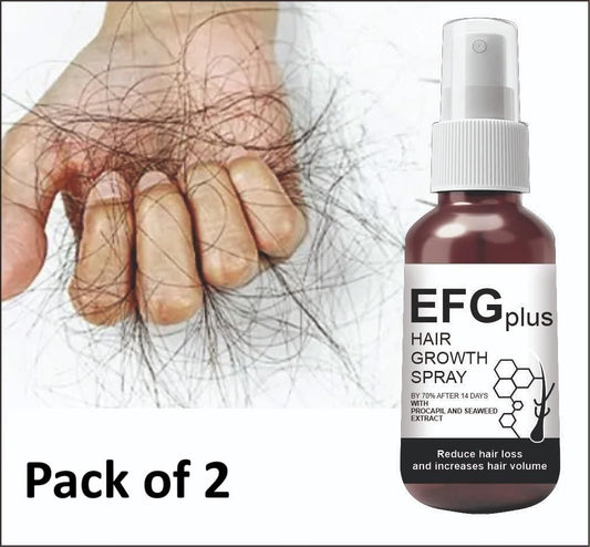 EFGPLUS Hair Growth Spray 50ml (Pack of 2) EFGPLUS Hair Growth Spray 50ml (Pack of 2)