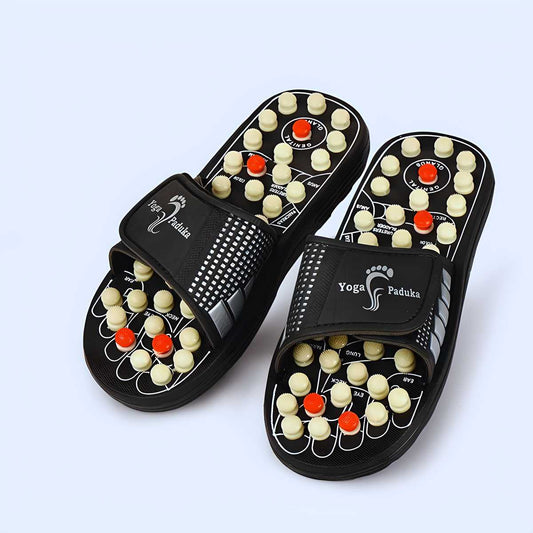 Acupressure and Magnetic Therapy Paduka Slippers for Full Body Blood Circulation For Men and Women Acupressure and Magnetic Therapy Paduka Slippers for Full Body Blood Circulation For Men and Women